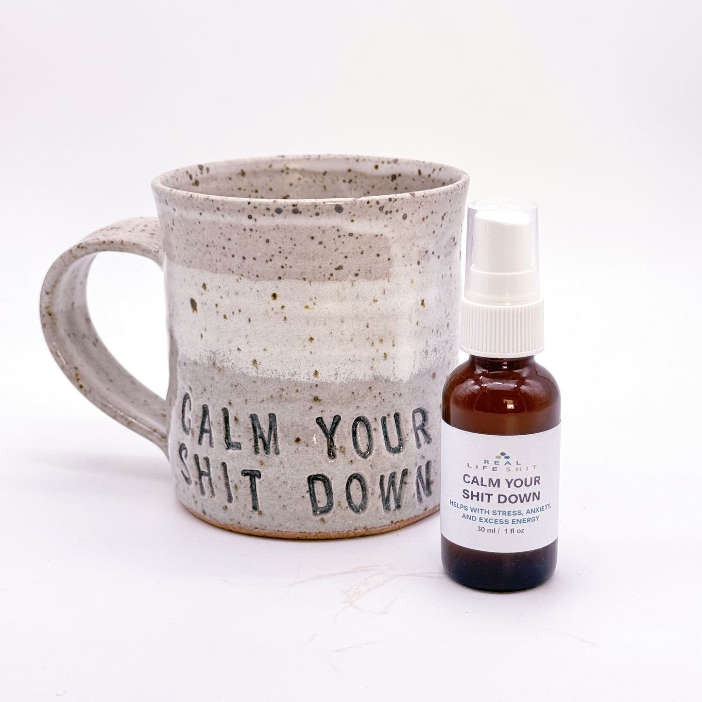 "Calm Your Shit Down" Coffee Mugs